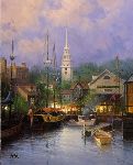 New England Harbor by G. Harvey