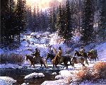 Winter Quest by western artist Martin Grelle