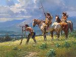Dust in the Distance by western artist Martin Grelle