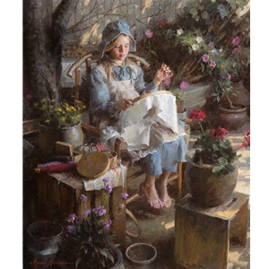 The Needlepoint Artist by Morgan Weistling