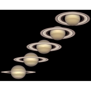 Saturn From 1996 to 2000 by Hubble Telescope