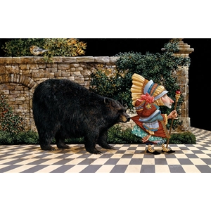 Lawrence Pretended Not to Notice that the Bear by artist James Christensen