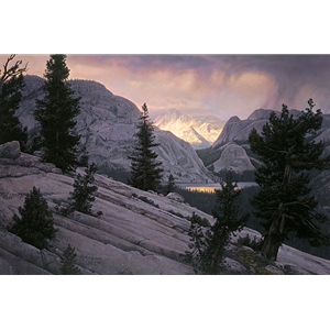 Lake of the Shining Rocks - Yosemite landscape by wilderness artist Stephen Lyman