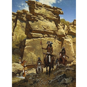 Under the Ancient Sun Sign by western artist Frank McCarthy