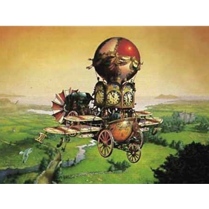 Father Time Flying Past - Fantasy vehicle by artist Dean Morrissey