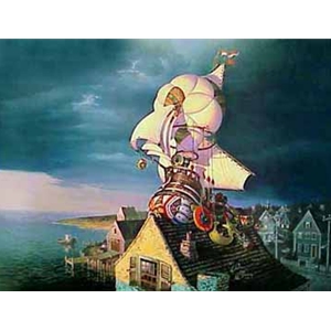 The Sandman's Ship of Dreams by fantasy artist Dean Morrissey