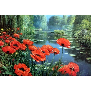 Springtime - Red Poppies by Peter Ellenshaw