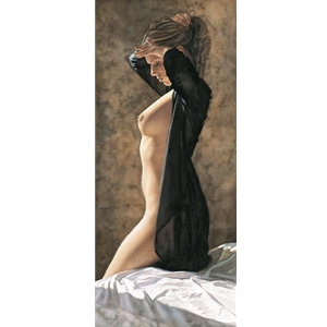 Her Time -contemplative woman by figure artist Steve Hanks