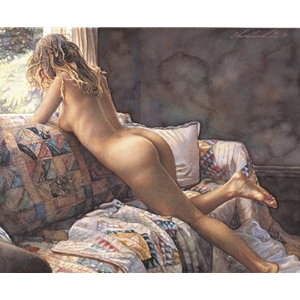 Interior View - nude study by figure artist Steve Hanks
