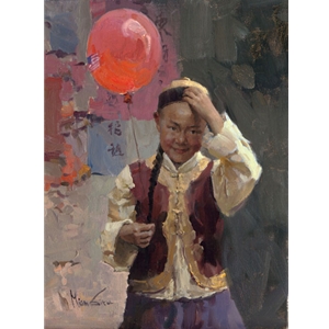 The Red Balloon by Chinese American artist Mian Situ