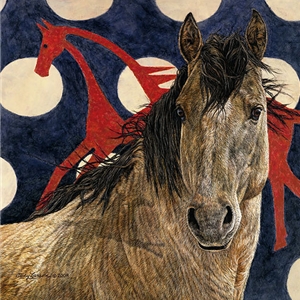 The Horse Tipi by camouflage artist Judy Larson