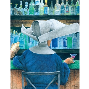 bar none....(Flying Nun) by fantasy humor artist Will Bullas