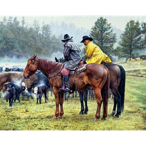 When This Weather Quits,...by cowboy artist Bob Coronato