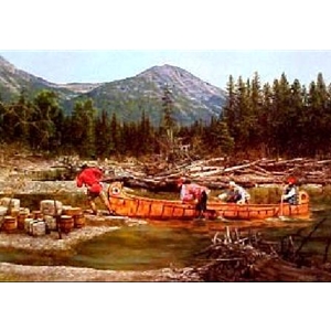 The Carrying Place - canoe trek by mountain man artist Paul Calle