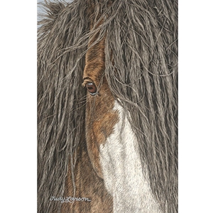 Fearless - Portrait of horse by Judy Larson