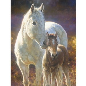 ~ Morning Magic - mare & colt by equine artst Bonnie Marris