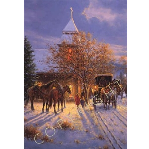 Remembering Church early service by western artist Jack Terry