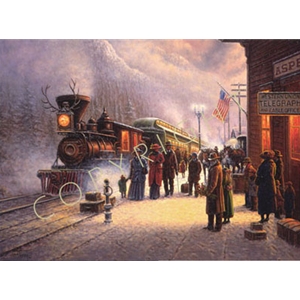 When the Denver Rode the Rails (old Aspen) by western artist Jack Terry
