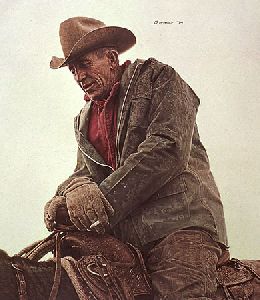 Ken Hunder Working Cowboy by James Bama