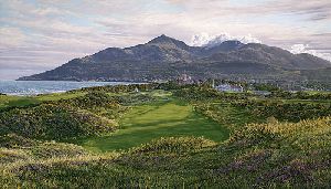 The 9th Hole Royal County Down Country Club by Linda Hartough