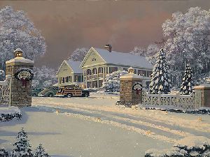 Winter Visitors at Kringle Hill Inn by William Phillips