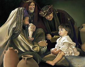 The Holy Men - the three wise men by religious artist Liz Lemon Swindle