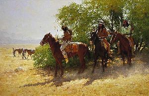 The Stragglers by western artist Howard Terpning