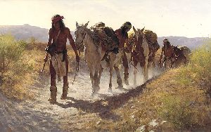 Plunder From Sonora by western artist Howard Terpning