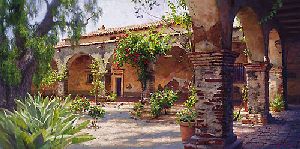 The Mission at San Juan Capistrano by June Carey