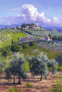 Oil Trees of Chianti by June Carey