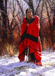The Scarlet Robe by western artist Martin Grelle
