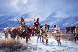 Last of the Pemmican by western artist Martin Grelle